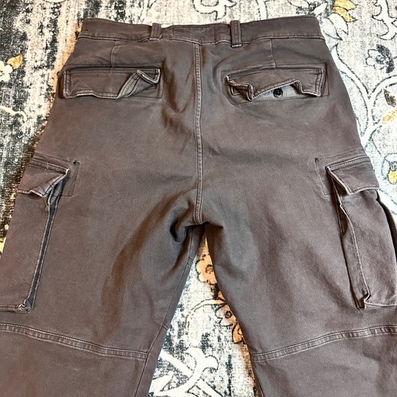 Abercrombie & Fitch Stretch Cargo Pant Gray/Brown Cotton Blend Womens 31x30 - Picture 11 of 12